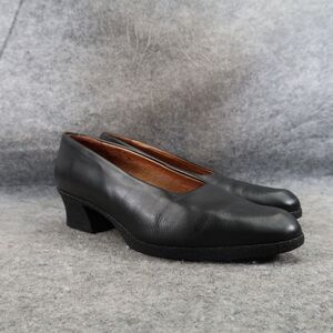 Vittorio Ricci Shoes Women 5 Pumps Classic Couture Leather Slip On Fashion Black